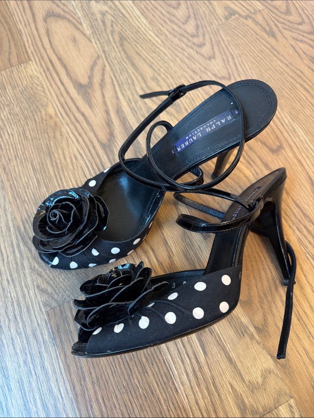 Ralph Lauren Collection Polka Dots Heels size us 9